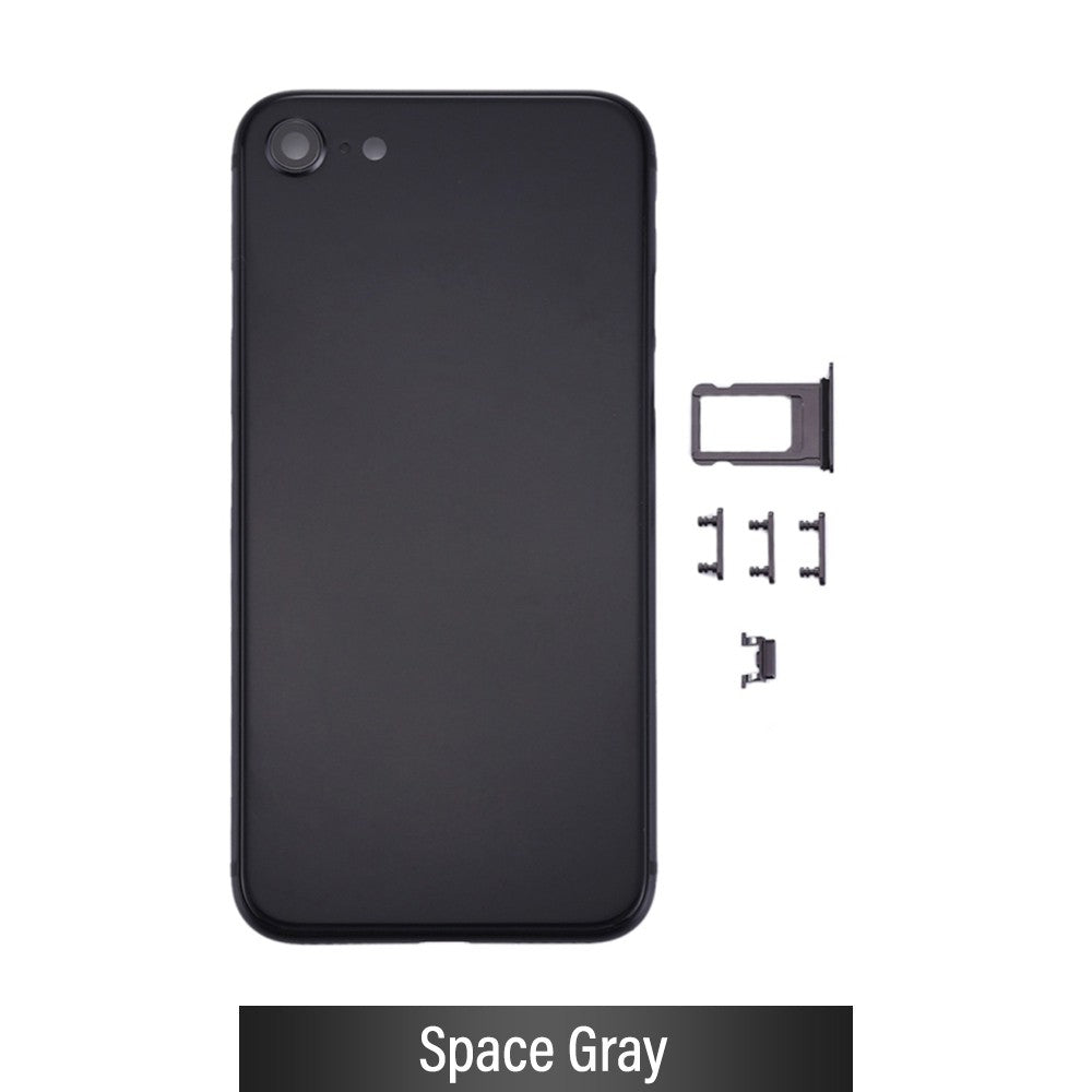 Rear Housing for iPhone 8 (NO LOGO)-Black Rear Housing for iPhone 8 (NO LOGO)-Black